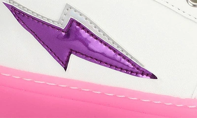 Shop Yosi Samra Kids' Miss Bolt Sneaker In Neon Pink