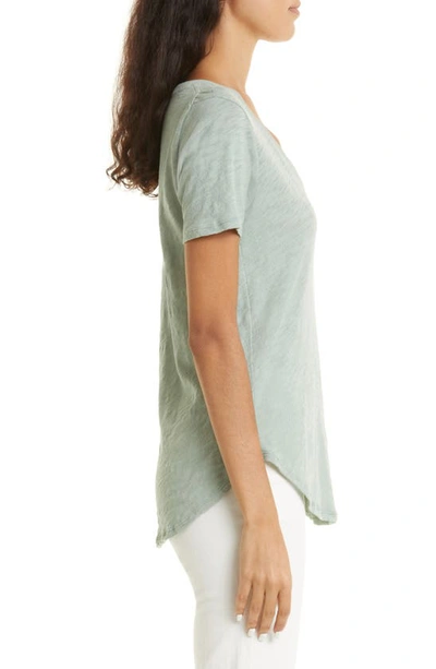 Shop Atm Anthony Thomas Melillo V-neck Slub Cotton T-shirt In Surf Green