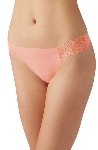 Shop B.tempt'd By Wacoal B.bare Thong In Peach Amber