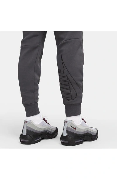 Shop Nike Tech Fleece Joggers In Anthracite/ Anthracite