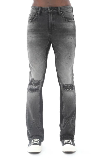 Shop Hvman Mars Distressed Bootcut Jeans In Galactic