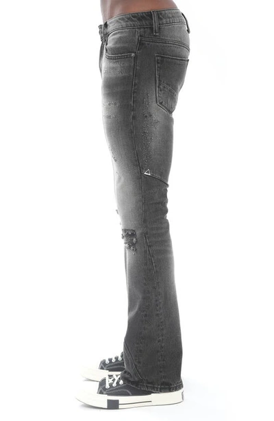 Shop Hvman Mars Distressed Bootcut Jeans In Galactic