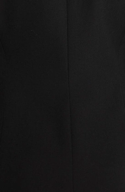Shop Versace Grain De Poudre Wool Tuxedo Jacket In Black