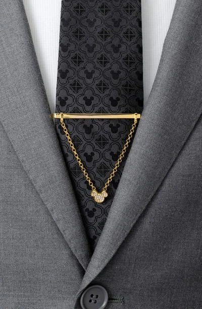 Shop Cufflinks, Inc . X Disney Mickey Gold Crystal Chain Tie Bar With Chain