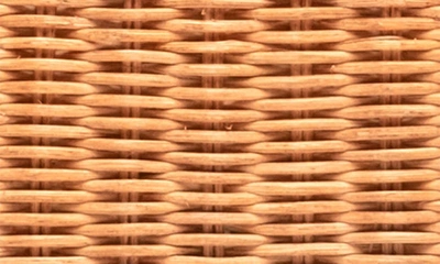 Frances Valentine Paige Wicker Clutch In Toast