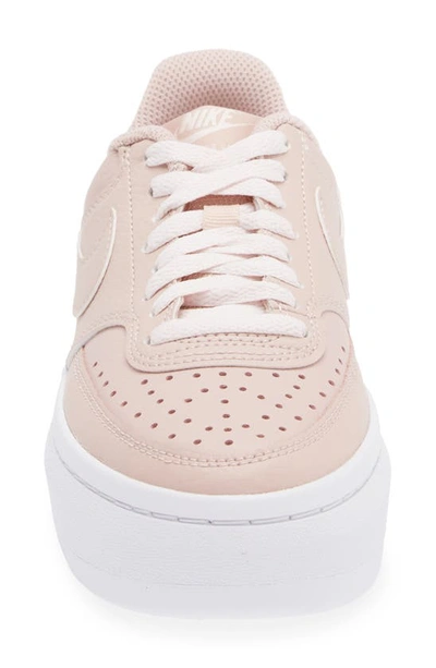 Shop Nike Court Vision Alta Platform Sneaker In Pink Oxford/ Pink Oxford-white