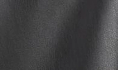 Thread & Supply Faux Leather Shirt Jacket In Black