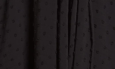 Shop Fraiche By J Swiss Dot Faux Wrap Dress In Black