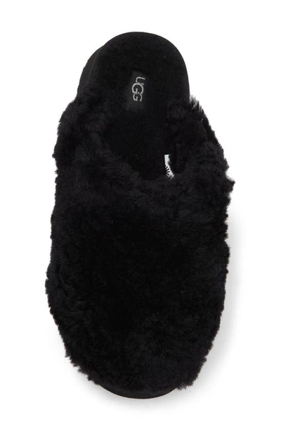 Ugg Maxi Genuine Shearling Platform Clog In Black