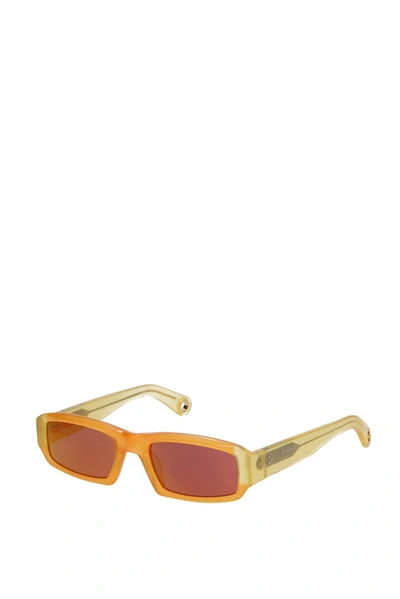 Shop Jacquemus Sunglasses Acetate Orange