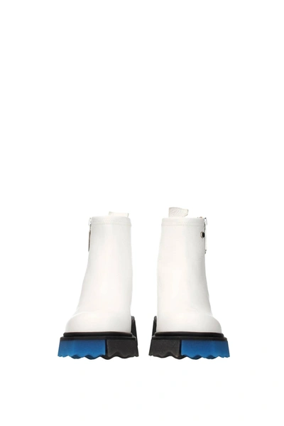 Shop Off-white Ankle Boot Leather White