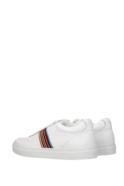 Shop Paul Smith Sneakers Fermi Leather White Multicolor