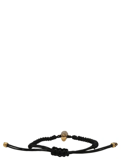 Shop Alexander Mcqueen 'skull' Bracelet In Black