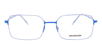Shop Balenciaga Bb0033o 004 Geometric Eyeglasses Mx In Clear
