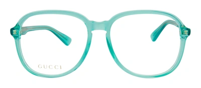 Shop Gucci Gg0259o 003 Oval Eyeglasses Mx In Clear