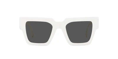 Shop Versace 0ve4431 401/87 Square Sunglasses In Grey
