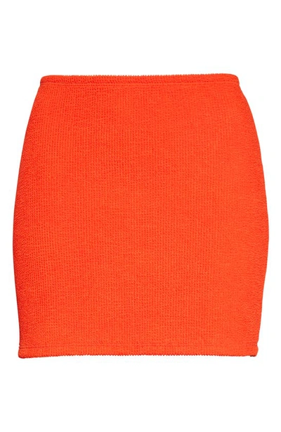 Shop Good American Always Fits Cover-up Miniskirt In Bright Poppy002