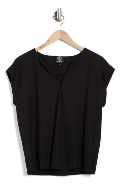 Shop Bobeau Dolman Sleeve Piqué T-shirt In Black