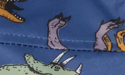 Shop Oshkosh B'gosh Kids' Dinosaur Zip Hoodie Jacket In Blue Dino