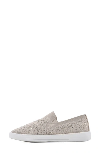 White Mountain Footwear Unit Knit Slip-on Sneaker In Taupe/ Fabric