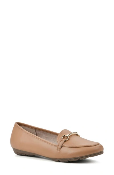 Shop Cliffs By White Mountain Glowing Bit Loafer In Lt Tan/ Smooth