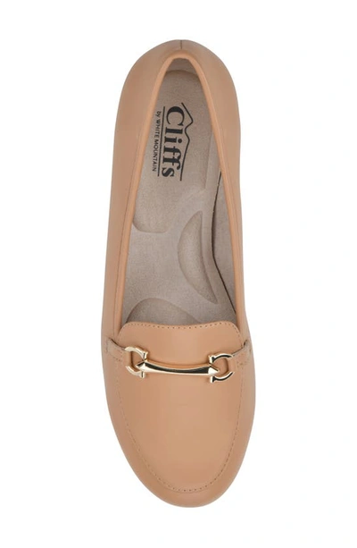 Shop Cliffs By White Mountain Glowing Bit Loafer In Lt Tan/ Smooth