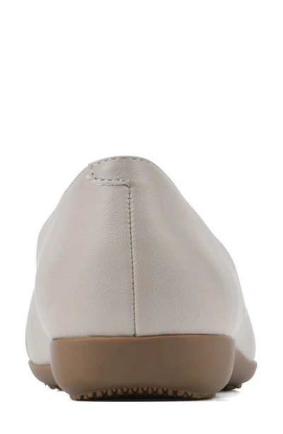 Shop White Mountain Footwear Clara Ballet Flat In Light Taupe/ Smooth