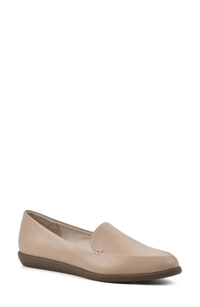 Shop Cliffs By White Mountain Mint Pointed Toe Loafer In Lt Natural/ Smooth