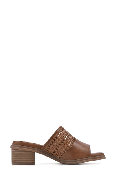 Cliffs By White Mountain Corley Heeled Mule In Whiskey/ Burnished/ Smooth