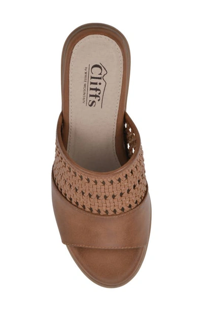Cliffs By White Mountain Corley Heeled Mule In Whiskey/ Burnished/ Smooth