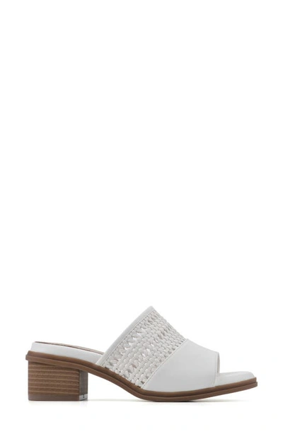 Cliffs By White Mountain Corley Heeled Mule In White/ Burnished/ Smooth