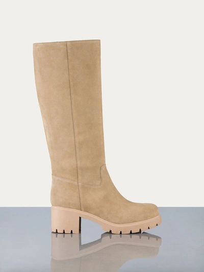 Shop Frame Le Scout Knee High Boot Light Tan