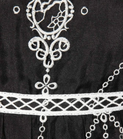 Shop Erdem Deborah Embroidered Silk Maxi Dress
