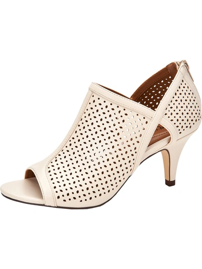 Shop Style & Co Hanonn Womens Faux Leather Open Toe Heel Sandals In White