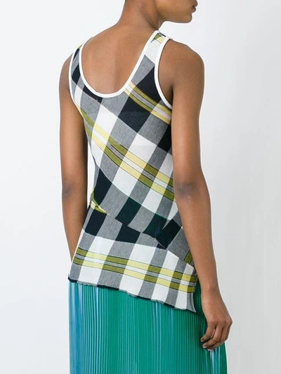 Shop Stella Mccartney Checked Top - Black