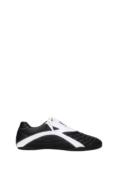Shop Balenciaga Sneakers Zen Leather Black White