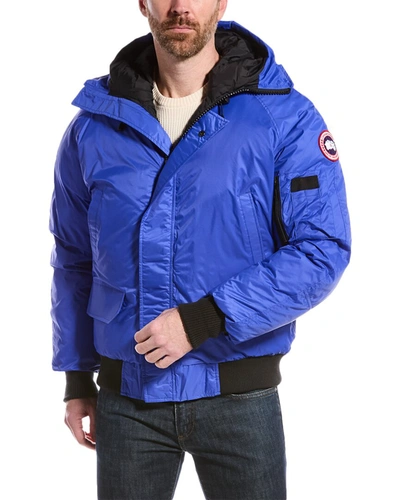 Canada Goose Blue Chilliwack Bomber Down Jacket In Blue