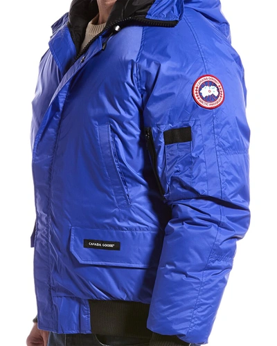Canada Goose Blue Chilliwack Bomber Down Jacket In Blue