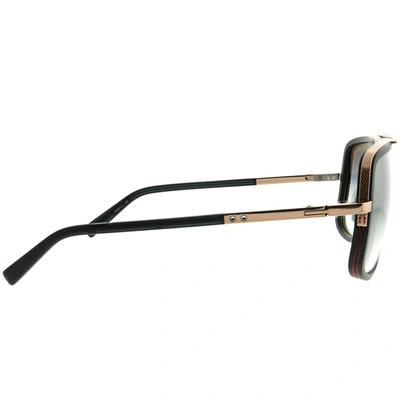 Dita Mach-one Drx-2030-l-blk-rgd-59 Unisex Aviator Sunglasses In Black