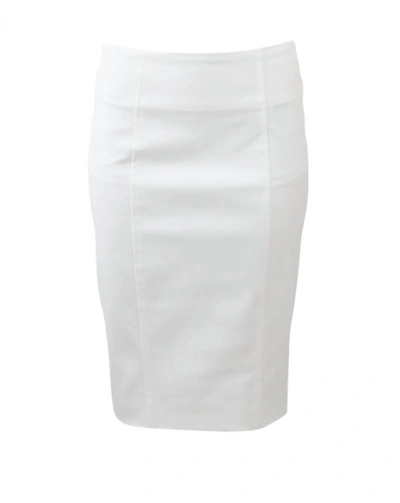 Shop Veronica Beard Zip Back Pencil Skirt In White