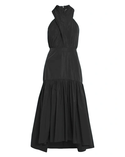 Shop Veronica Beard Radley Taffeta Dress In Black