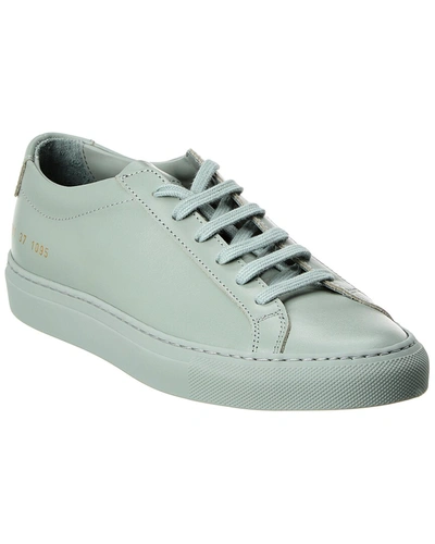 Shop Common Projects Original Achilles Leather Sneaker In Green