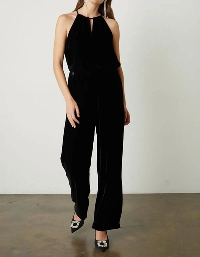 Shop Velvet By Graham & Spencer Aleaha Silk Velvet Sleeveless Blouse In Black