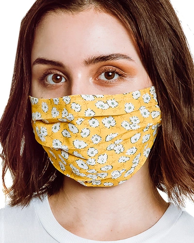 Shop Monte Pack Of Upcycled Masks In Yellow