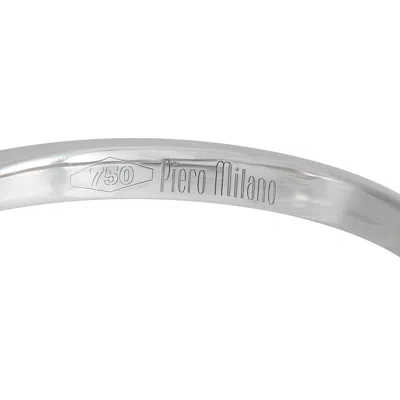 Piero Milano 18k White Gold 0.23ct White And Black Diamond Ring