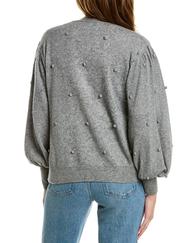 Scott & Scott London Bobble Wool & Cashmere-blend Cardigan In Grey