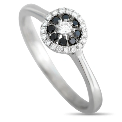 Piero Milano 18k White Gold 0.28ct White And Black Diamond Ring