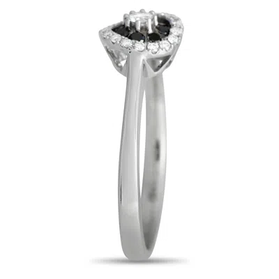 Piero Milano 18k White Gold 0.23ct White And Black Diamond Ring