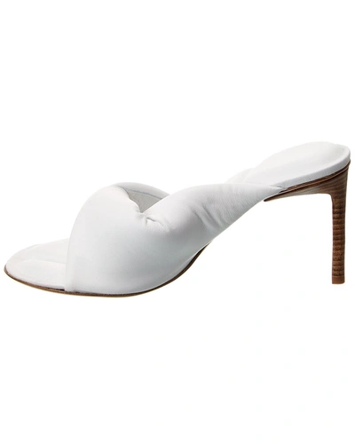 Shop Jacquemus Les Sandales Bagnu Leather Sandal In White