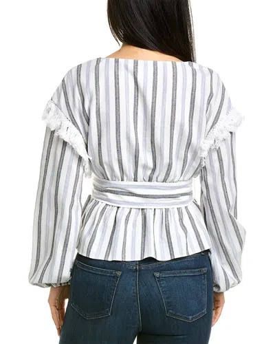 Saylor Jil Linen-blend Top In Multi
